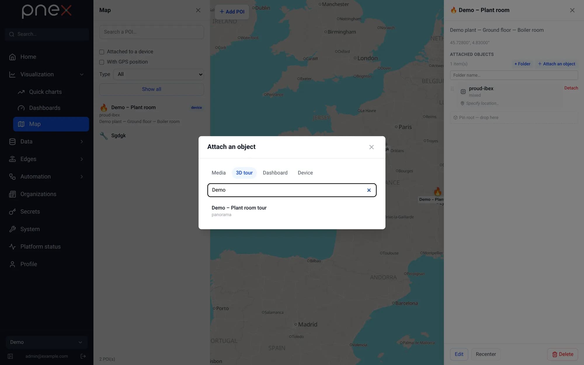 Attach-object picker