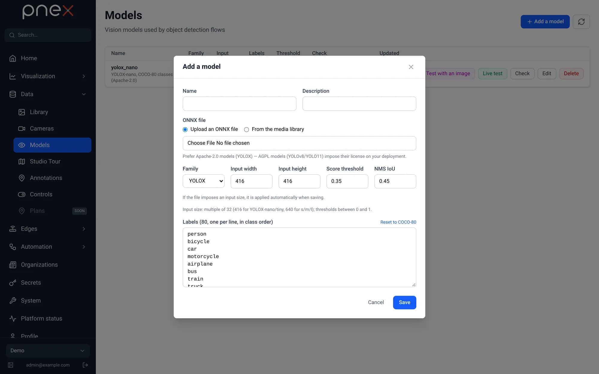 Add a model form