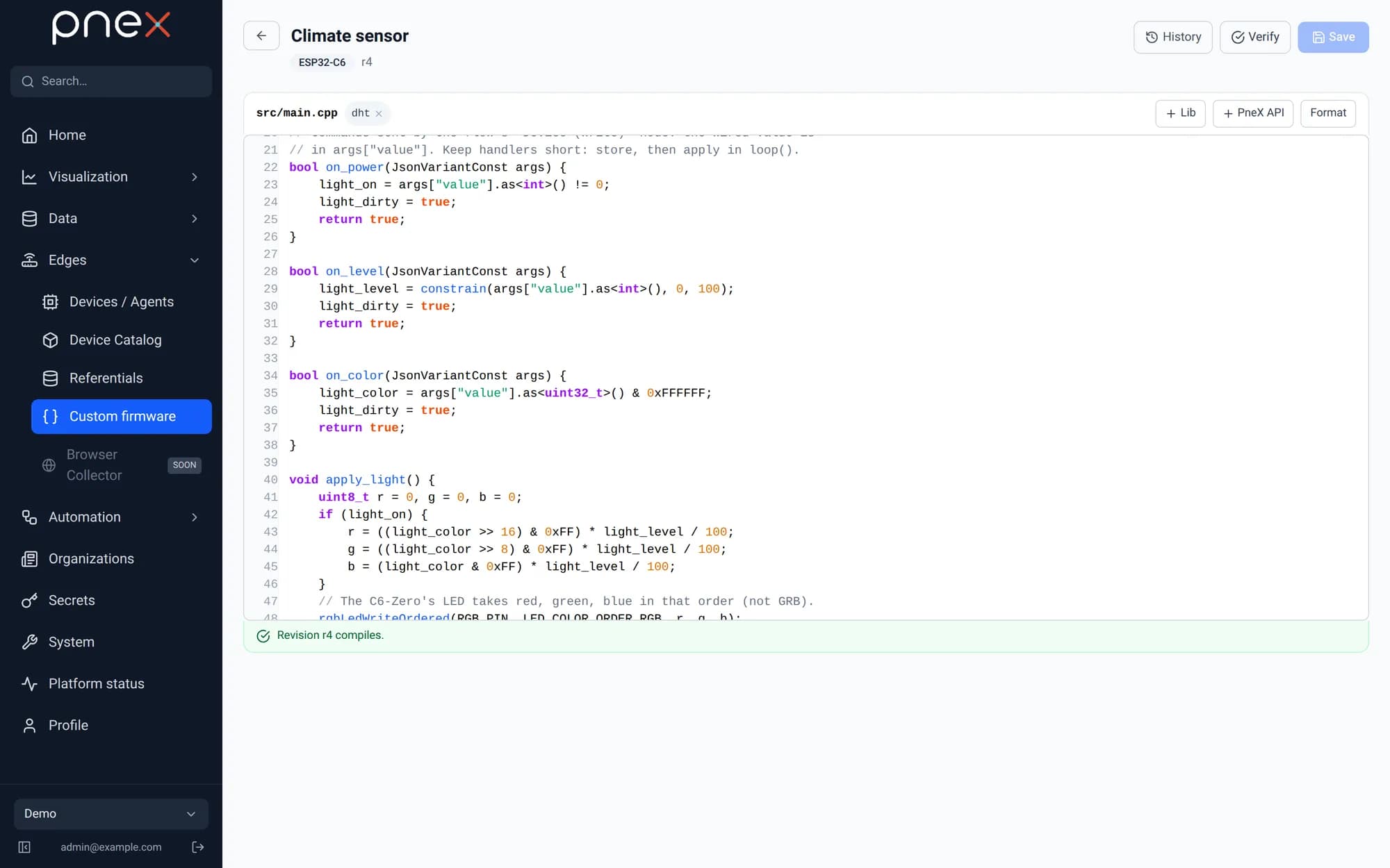Add three commands to the firmware
